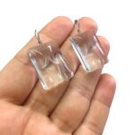 Pingente Pedra Retangular 34mm Dente de Leão - Und - Imagem 3