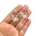 Pingente Pedra Retangular 34mm Dente de Leão - Und - Imagem 4