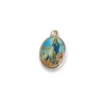 Pingente Oval Imaculada Conceição 15x23mm Níquel - Und