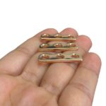 Entremeio Retangular 30mm C/ 3 Saídas Dourado - Und - Imagem 3