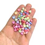 Conta Infantil Coração 7mm Acrílico - 20 Gramas - Imagem 2