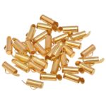Fecho Tubo 6.5mm Dourado Exclusivo - Und