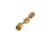 Terminal Colagem 6mm C/ Fecho Lagosta Dourado - Und