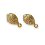 Base Brinco Gota 18mm Dourado - Par