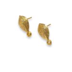 Base Brinco Gota 18mm Dourado - Par - Imagem 3