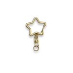 Fecho Mosquetão Estrela 29mm Dourado - Und
