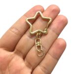 Fecho Mosquetão Estrela 29mm Dourado - Und - Imagem 3