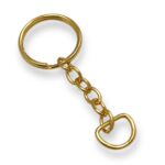 Base Argola P/ Chaveiro C/ Argola 22mm Dourado - C/ 2 Unds - Imagem 5