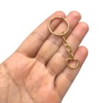 Base Argola P/ Chaveiro C/ Argola 22mm Dourado - C/ 2 Unds - Imagem 2