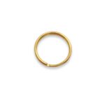 Base Argola P/ Chaveiro 25mm Dourado - Und