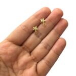 Base Brinco Estrela 10mm Dourado Exclusivo - 1 Par - Imagem 2