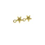 Base Brinco Estrela 10mm Dourado Exclusivo - 1 Par