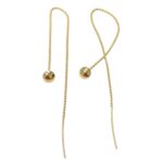 Base Brinco Corrente 14mm Dourado - 1 Par