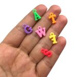 Conta Infantil Pingente Letras 14mm Acrílico - 20 Gramas - Imagem 2