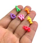 Conta Infantil Pingente Letras 14mm Acrílico - 20 Gramas - Imagem 3