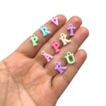 Conta Infantil Pingente Letras 14mm Acrílico – 20 Gramas - Imagem 2