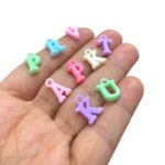 Conta Infantil Pingente Letras 14mm Acrílico – 20 Gramas - Imagem 3