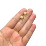 Base Brinco Redondo 10mm Dourado Exclusivo - 1 Par - Imagem 2