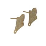 Base Brinco Trabalhado 17mm Dourado Exclusivo - 1 Par