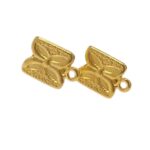 Base Brinco Retângular 12mm Dourado Exclusivo - 1 Par - Imagem 4