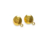 Base Brinco Redondo Liso 10mm Dourado Exclusivo - 1 Par - Imagem 4