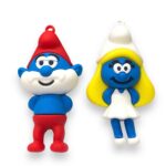 Pingente Smurfs 72mm Emborrachado - 1 Und