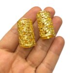 Entremeio Tubo Trabalhado 30mm Dourado Exclusivo - 1 Und - Imagem 2