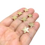 Pingente Estrela Luz 13mm Dourado Exclusivo - 1 Und - Imagem 3