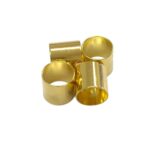 Entremeio Tubo Liso 8mm Dourado Exclusivo - 1 Und