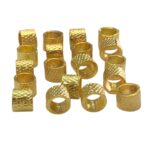 Entremeio Tubo Redondo 5mm Dourado Exclusivo - 1 Und