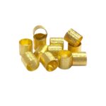Entremeio Tubo Craquelado 8mm Dourado Exclusivo - 1 Und