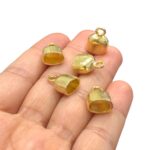 Terminal Colagem Trabalhado 16mm Dourado - 1 Und - Imagem 3