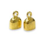 Terminal Colagem Trabalhado 16mm Dourado - 1 Und