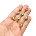 Terminal Colagem Lisa 11mm Dourado – 1 Und - Imagem 2