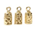 Terminal Colagem Trabalhado 20mm Dourado Exclusivo - 1 Und