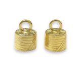 Terminal Colagem 15mm Dourado Exclusivo - 1 Und