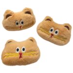 Aplique Cabeça De Gato 57mm Pelúcia - 1 Und