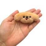 Aplique Cabeça De Cachorro 7,5x4,5cm Pelúcia - 1 Und - Imagem 3