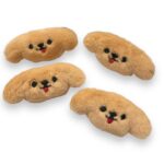 Aplique Cabeça De Cachorro 7,5x4,5cm Pelúcia - 1 Und