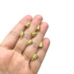 Terminal Colagem Liso 10mm Dourado Exclusivo - 1 Und - Imagem 2
