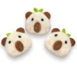 Aplique Cabeça Capivara 60mm Pelúcia - 1 Und