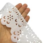 Tira C/ Bordado 6,4cm Branco - Peça c/ 10 Metros - Imagem 2