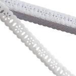 Passa Fita Margarida 2,3cm Branco - Peça c/ 10 Metros