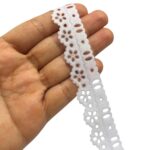 Bico Crochê 2,3cm Branco - Peça c/ 10 Metros - Imagem 2