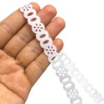 Passa Fita Margarida 1,4cm Branco - Peça c/ 10 Metros - Imagem 2