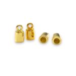 Terminal Colagem 10mm Dourado Exclusivo - Und