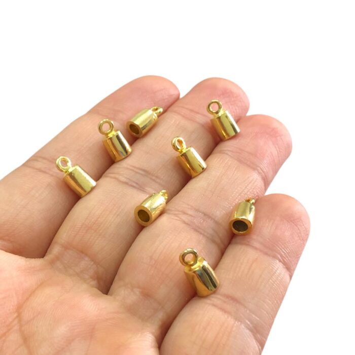 Terminal Colagem 10mm Dourado Exclusivo - Und - Imagem 3
