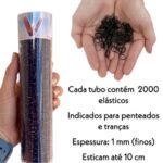Elástico De Silicone Liguinha Preto – 2000 Unds - Imagem 2