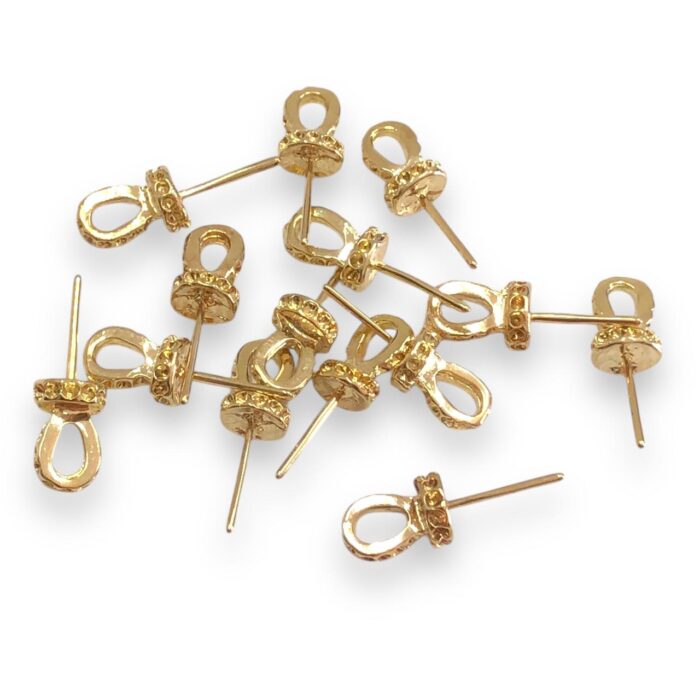 Terminal Chupeta 20mm Dourado Exclusivo – 1 Und - Imagem 1