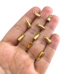 Terminal Colagem 13mm Dourado - 1 Und - Imagem 2